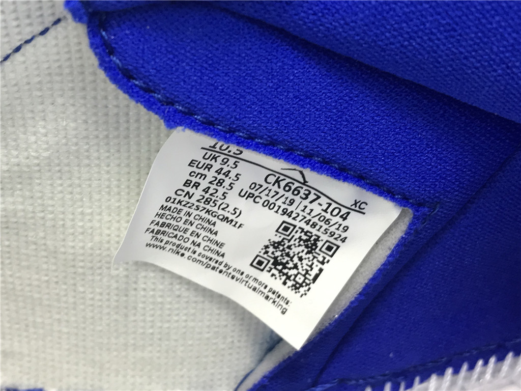 Air Jordan 1 High Zoom Racer Blue - CK6637 104